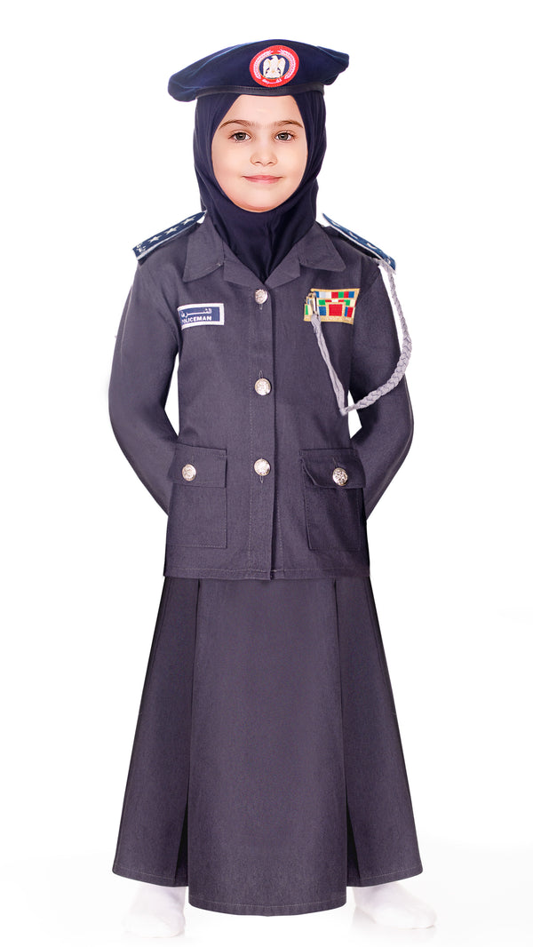 Abu Dhabi Policewomen costume for girls